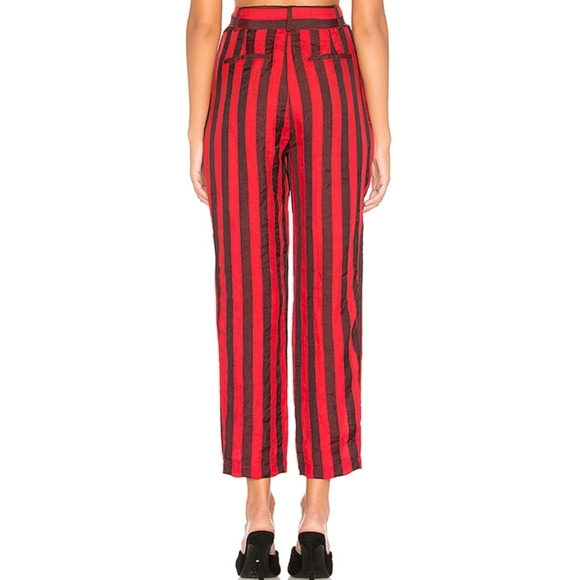 LAcadamie revolve the Jerome pant red black stripe - Picture 2 of 8